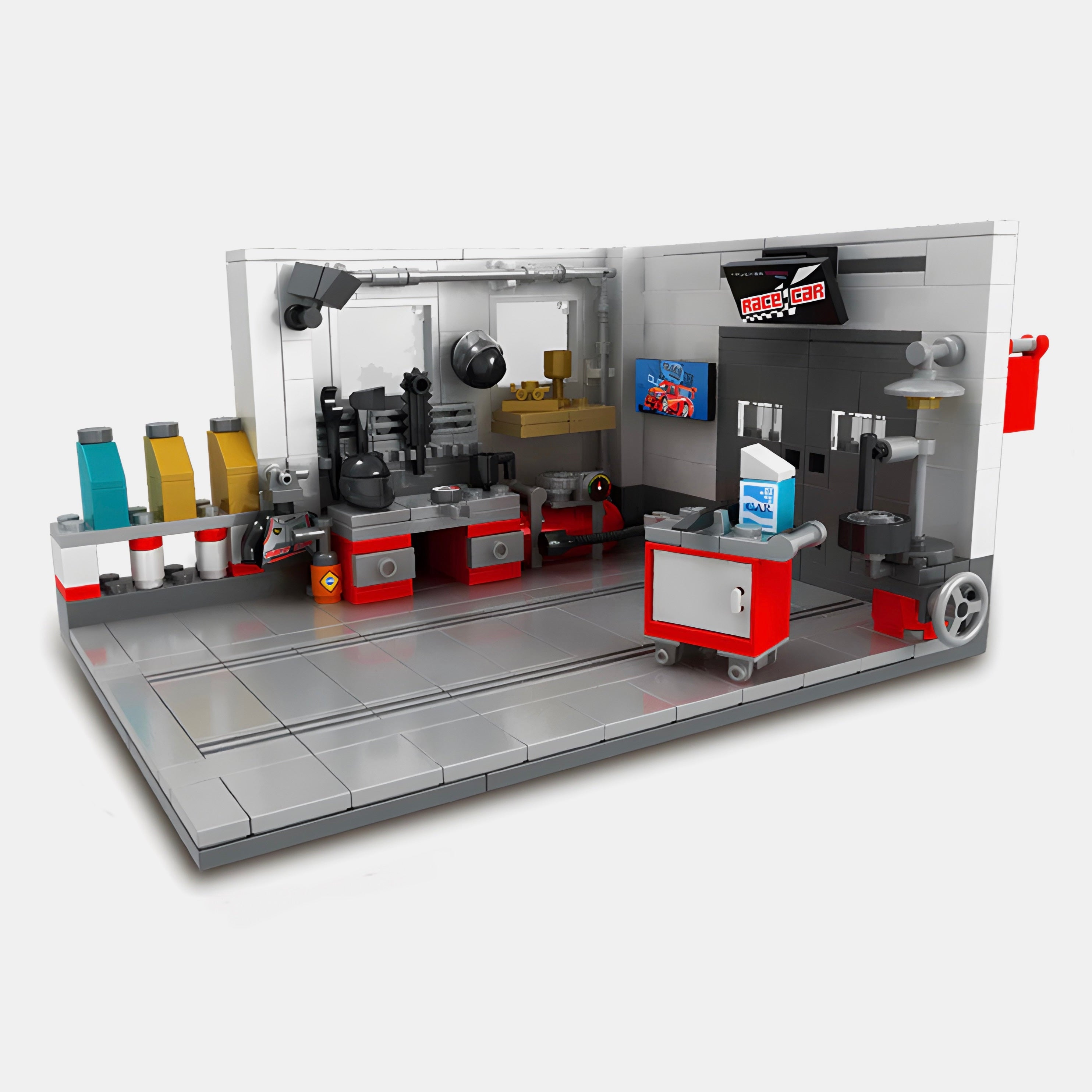 Minibricks® Car Repair Shop Display