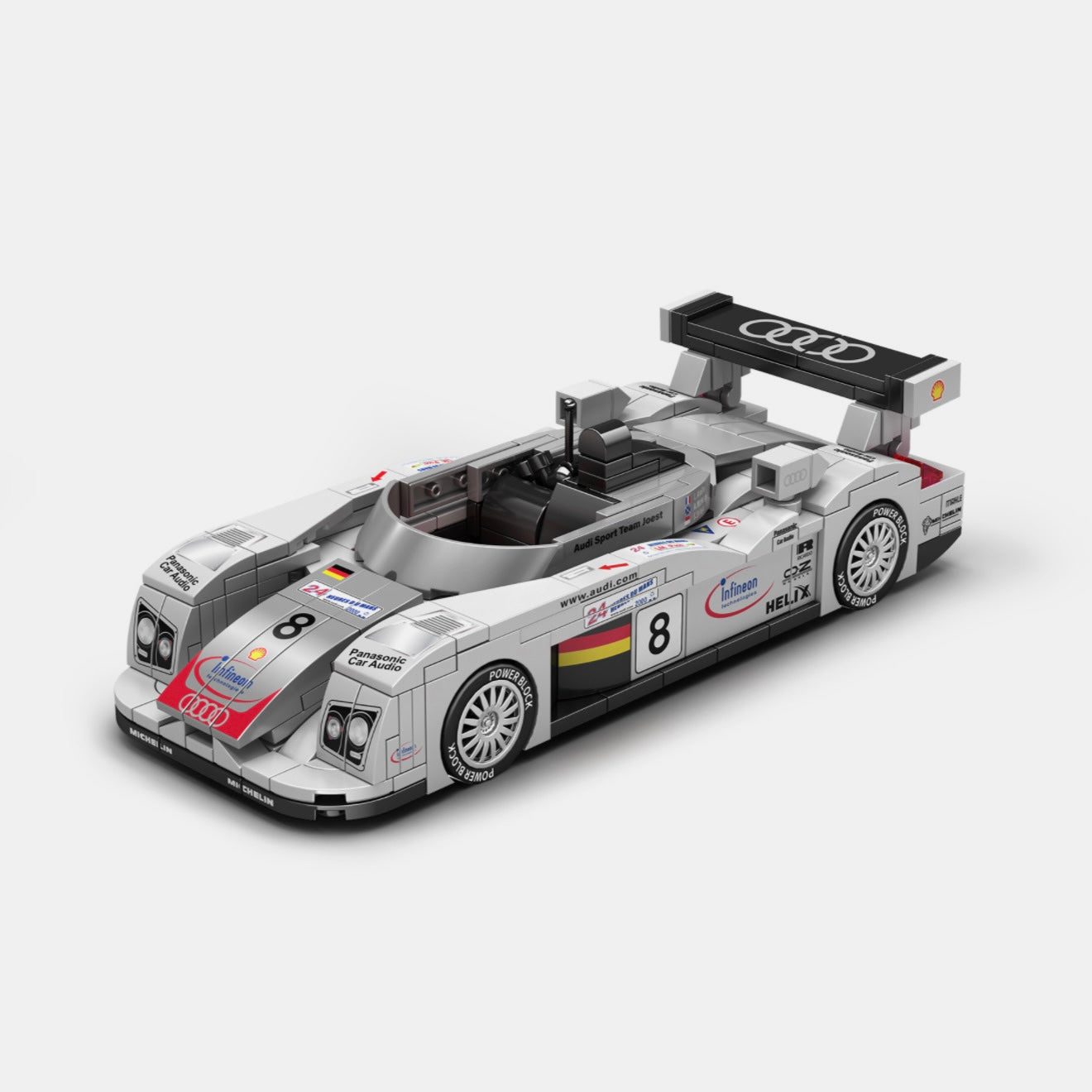 ミニカー MINICHAMPS 400-021382 Audi R8 ALMS Audi R8 Le Mans 2000 – Minibricks
